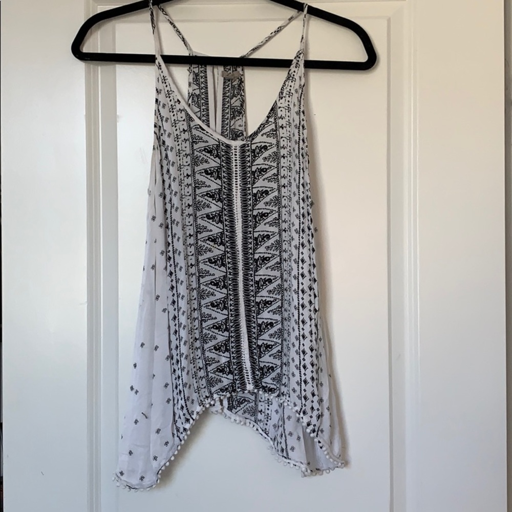 Open back tank top